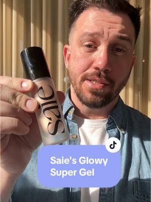 Glowy Super Gel is my MVP @Saie #cleanbeauty #mensgrooming #mensmakeup #warmglow #