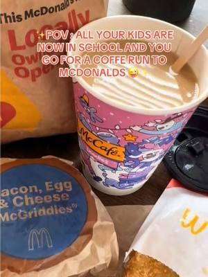 Morning My Babies are Growing up All My Babies Are Now in School 😍💙💕💙 Lets Go Get Some Coffee 😜✌🏻#mommyofthree#ilovebeingtheirmommy#sahm#fyp#coffeetime#mcdonaldscoffee#mcgriddles#fyp#contentcreator#trending#viral#relatable #lovefoodie#breakfast#mcdonaldsbreakfast 