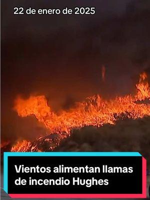 Mientras que el incendio Hughes continúa creciendo en el área de Castaic, los fuertes vientos alimentan las llamas. ⁠ ⁠ #Telemundo52 #incendio #Castaic #HughesFire 