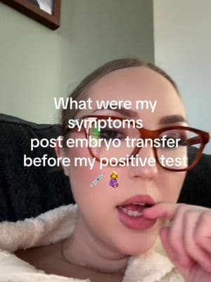 #creatorsearchinsights Post embryo transfer symptoms that led to my positive !! #embryotransfer #ivf #surrogacy #fet #surrogate 