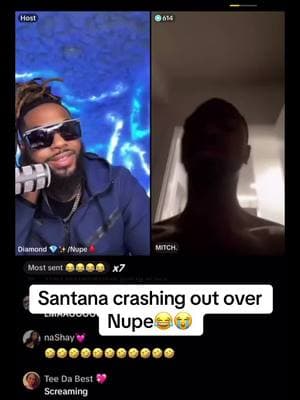 Santana was on a roll last night😂😭 #fypシ #fyp #santana #saucysantana #nupe #nutana #tiktok #tiktokban #mitch @Saucy Santana @Diamond 💎✨/Nupe♦️ @MITCH. 