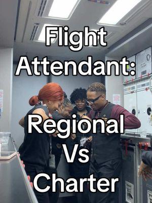 Replying to @callherjanedoe  Switch from Regional to Charter!!! You’ll absolutely love it here!!😌✨ All my regional besties that came to Charter would also agree, its better over here☺️We’d never go back. Don’t mind us🥳just getting mentally prepared for this 18 hour duty day ahead. Preflight/Postflight boogie💃🕺  #flightattendant #charterflightattendant #regionalflightattendant #cabincrew #stewardess 