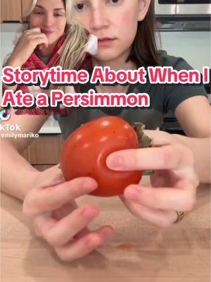 they should come with instructions or something 😭😅 #persimmon #persimmons #fruit #storytime #storytimes 