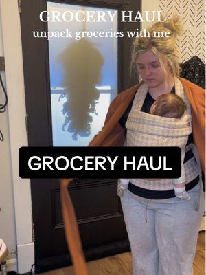 We are really trying to keep our grocery bill down but everything is sooo expensive 🥲🫠 #grocery #groceryhaul #groceryhaulonabudget #MomsofTikTok #momlife #momtok #sahm #sahmlife #babycarrier #babywearing 