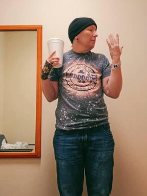 Nothing like a contrast smoothie for lunch. Since I wasn't able to do a chemo dance yesterday, enjoy this CT Scan dance instead. #fyp #breastcancersucks #flattiebaddie #breastcancerbaddie #foryou #pinkypromisefamily #cancerjournery #chemolife @KK🏴🏳️‍🌈🏴🇺🇲🏴🗽🏴⏳️🏴 