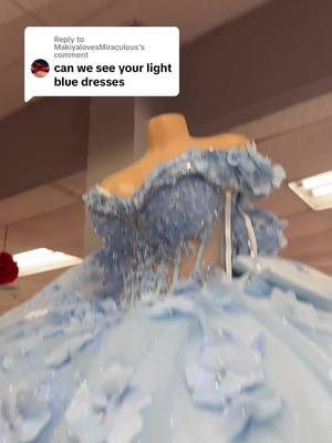 Replying to @MakiyalovesMiraculous “Here’s our stunning light blue quinceañera dress! 💙✨ Off-the-shoulder elegance with flowers, glitter, and ALL the glam you need to shine on your big day! 🌟👑 Come try it on and feel like the queen you are! 💃 #QuinceañeraDreams #LightBlueMagic #GrisellesBridal #GlitterAndGlam #OffTheShoulderVibes #LatinaOwned #QuinceReady #ShopLocalChicago #FYP #SayYesToTheDress 