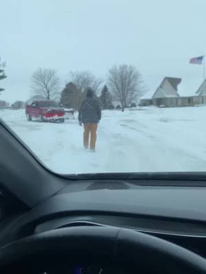 They only told me one time not to go this way. I needed to hear it all least twice more before I believed it #snowday #shoveling #stuck #listen #didntlisten #husbandwife #mad #angry #woops 