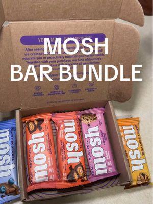 Got a Mosh bar bundle—all the flavors are amazing! 🍫✨ Packed with the best of the best! 💪🧠  #mosh #brainhealth #ashwagandha #flaxseeds #vitamins #wellness #nutritionbar #protienbar #guthealth #sharktank 