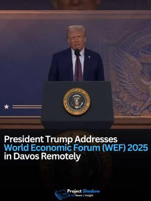 President Trump Remote Address and Q&A in WEF Davos 2025…Follow for more insightful posts. Full 45 Min YouTube Link in Bio. At the 2025 World Economic Forum in Davos, President Donald J. Trump delivered a sweeping address outlining new policies aimed at reinvigorating the U.S. economy and strengthening America’s global role. In a decisive move against inflation, he cited a rollback of restrictive regulations and promised historic tax cuts to attract manufacturing back to U.S. soil. The address underscored advances in energy independence—unlocking domestic oil, gas, and even maintaining coal backups—to lower costs and fuel AI and crypto innovation. Alongside rapidly improving infrastructure and efficiency, the administration stressed more assertive border security, maintaining that national sovereignty remains a top priority. Globally, the President pledged to renegotiate trade imbalances and collaborate with allies in pursuit of stable, merit-based agreements. In foreign affairs, an urgent call to end conflicts in Eastern Europe and the Middle East highlighted the administration’s intent to broker peace and diplomacy wherever possible. By leveraging America’s unique resources, President Trump pointed to a “golden age” vision—where streamlined government, bolstered free speech, and fair international trade converge to create an environment of robust economic growth. With major events such as the upcoming World Cup, Olympics, and America’s 250th anniversary on the horizon, the administration’s message stood firm: a stronger, more unified United States can bring prosperity not just at home, but around the world. #Leadership #GlobalEconomy #Economics #PersonalDevelopment #Lifestyle #GrowthMindset #Innovation #Success #Opportunity #Inspiration #Motivation #Entrepreneurship #Mindset #Empowerment #Wealth #Abundance #GlobalNews #Finance #Investment #Productivity #SelfImprovement #Wellness #DigitalTrends #WorldEconomicForum #Davos2025 #project_shadow_us #BusinessInsights #Sustainability