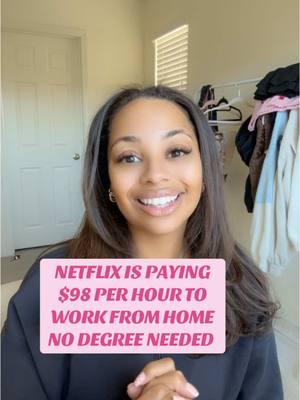 Netflix is paying $98 per hour full-time with computer and home office equipment provided and no degree needed to work from home remote! If you need something fast and you’re looking for something high paying this is for you check it out and apply! #netflix #netflixjobs #remote #remotejob #remotejobs #netflixremote #workfromhome #workfromhomejob #workfromhomejobs #wfh #wfhjob #wfhjobs #onlinework #homebased #gethired #fasthire #nophoneneeded #nodegreeneeded 