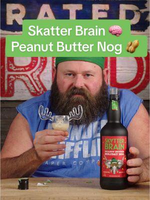 Replying to @Rated Red @Alabama Boss is drinking Skatter Brain Peanut Butter Holiday Nog! #skatterbrain #peanutbutter #eggnog #nog #holidaynog #alabamaboss #bourbon #boozereview #evanwilliams 