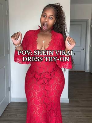 SOMEONE GIVE SHEIN's CEO A RAISE!!!!! I can't believe how good this dress looks 😩😍😍😍. IM OFFICIALLY ADDICTED!  #sheinhaul #sheintryonhaul #sheindresses #sheinplussize #clothinghaul #vacationoutfits#sheinvacationoutfits 