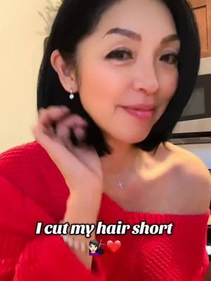 I will be 58 in a couple of months! Decided to cut my hair short! 💇🏻‍♀️🥰 Do you think it’s good on me? 😆 #fyp #japanese #shorthair #haircut #1967 #push2start #copines 