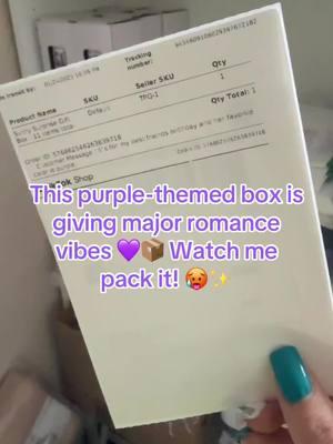 Pack a purple-themed spicy book box with me! 💜📦 Includes a surprise 🥵 book, purple-inspired bookish goodies, and romantic vibes—perfect for any romance lover. Thank you for supporting my small business! 💖 #SmutTok #SpicyReads #PackingOrders #PurpleAesthetic #BookishBox #RomanceBooks #SpicyBookBox #BookTok #BookishGift #SteamyReads #BookishEssentials #BookishHaul #SmallBusinessLove