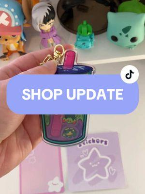 THE RESTOCK IS LIVE!! . . . #art #artistsoftiktok #SmallBusiness #smallartists #artbusiness #keychain #merchupdate #packagingupgrade #rottmnt #rottmntmerch #riseofthetmnt #tmnt #turtletots #boba #arttok 