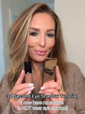 Thank you @ashley paige for showing this eye shadow duo! I’ve been wearing it everyday. Takes less than 30 seconds and looks so good.  L!nked in my LTK #eyeshadowtutorial #eyeshadow #easymakeup #easymakeuptutorial #MakeupRoutine 