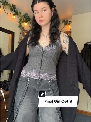 I’d be gone within the hour of any difficult circumstance 🙅🏻‍♀️ moving to instagram and only posting once or twice a month here 🖤 hope to see you there! It’s more aesthetic anyways and I can link or show my outfit pieces easier and answer questions!  . . . . . . . #OOTD #pinterestaesthetic #finalgirl #videogamecharacter #darkaesthetic #outfitinspo #grungeaesthetic #softgrungeoutfit #outfitinspo #alternativefashion #2000snostalgia 