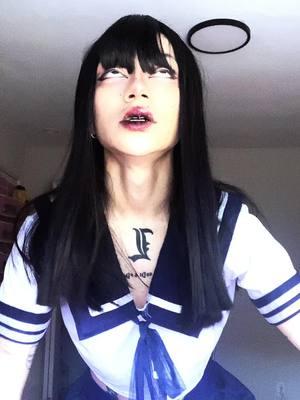 it anyone says sht to me abt not having her mole by her eye I DO it’s just hard to see bc of hair #crossdresser #crossplay #TOMIE #tomiecosplay #junjiitocosplay 