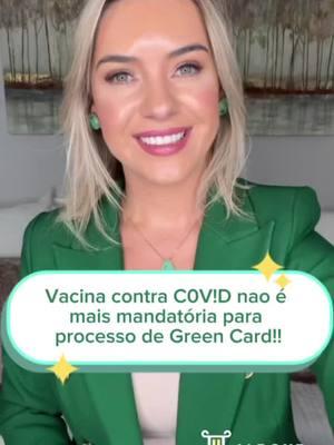 🚨 A vacina contra a COVID-19 deixou de ser um requisito obrigatório para os processos de obtenção do green card. 🗓️ A nova regra entra em vigor a partir de hoje, 22 de janeiro de 2025. *Conteúdo meramente informativo* 🌟 Essas informações 𝐍Ã𝐎 𝐜𝐨𝐧𝐟𝐢𝐠𝐮𝐫𝐚𝐦 𝐜𝐨𝐧𝐬𝐞𝐥𝐡𝐨𝐬 𝐣𝐮𝐫í𝐝𝐢𝐜𝐨𝐬. É muito importante uma avaliação no SEU caso específico para uma análise concreta. Você precisa de 𝐚𝐝𝐯𝐨𝐠𝐚𝐝𝐨𝐬 𝐝𝐞 𝐢𝐦𝐢𝐠𝐫𝐚çã𝐨  licenciados nos Estados Unidos para te representar? 𝐍ó𝐬 𝐩𝐨𝐝𝐞𝐦𝐨𝐬 𝐭𝐞 𝐚𝐣𝐮𝐝𝐚𝐫! 📍𝐑𝐞𝐩𝐫𝐞𝐬𝐞𝐧𝐭𝐚𝐦𝐨𝐬 𝐜𝐥𝐢𝐞𝐧𝐭𝐞𝐬 𝐞𝐦 𝐜𝐚𝐮𝐬𝐚𝐬 𝐢𝐦𝐢𝐠𝐫𝐚𝐭ó𝐫𝐢𝐚𝐬 𝐞𝐦 𝐭𝐨𝐝𝐨𝐬 𝐨𝐬 𝐄𝐬𝐭𝐚𝐝𝐨𝐬 𝐔𝐧𝐢𝐝𝐨𝐬. Contato: https://linktr.ee/jabourlawfirm 📲 (781)787-2676 - Link na Bio 📨 info@JabourLaw.com 🌐 JabourLaw.com . . . #JabourLaw #imigracao #advogado #casamento #AdvogadodeImigracao #caicai #GreenCard #BrasileirosPeloMundo #Brasileiros #BrasileirosEmBoston #Boston #ImmigrationLaw #Attorney #fyp #ImmigrationAttorney #Immigration #foryou #foryourpage 