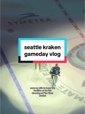 Replying to @victoria come work another seattle kraken gameday with me — we’re loving the schwartz/beniers/kaapo line tonight 🫡 #diml #Vlog #workvlog #cometoworkwithme #hockeytok #womeninsports #sportsjobs #workinginsports  