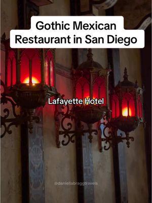 This is one of San Diego’s most unique dining experiences yet located right in the Lafayette Hotel in North Park!🌙 Quixote is a gothic Mexican restaurant that features a modern twist on classic flavors so try it on your next foodie adventure😊 #sandiego #thingstodoinsandiego #sandiegofood #Foodie #gothic #newrestaurant #northpark #lafayettehotel #sandiegolife #hiddengems #secretspot #bestrestaurants #mexicanfood 