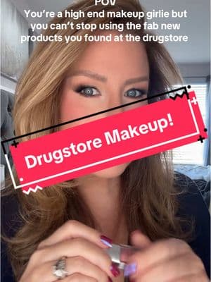 Drugstore brands are absolutely killin’ it lately!  #makeup #affordablemakeup #drugstoremakeup #beautyonabudget #makeupover40 #makeupover50 #loreal #maybelline 