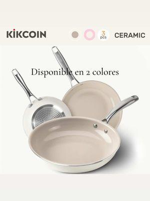 #kikcoin #ceramiccookware #nonstickpans #stainlesssteelhandles #kitchencookware #cookwareset #jumpstartsale #tiktokshopnewyearnewaura #TikTokShopLastChance #spotlightfinds #tiktokshopcreatorpicks 