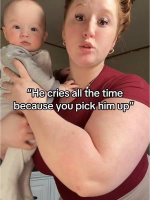 We don’t do the cry it out method over here. I will pick my baby up. If him wants mama then mama he gets. Thank you. #mama #mamasboy #MomsofTikTok #trending #cryaboutit #babiesoftiktok #fyp #fypシ #viralvideo 