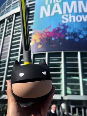 The Batman Otamatone (Coming Soon!) explores the Namm Show! Stop by the Otamatone booth #7439 #hameeus #otamatone #nammshow2025 #nammshow #thenammshow 