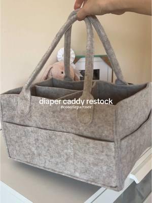 Diaper caddy restock with @Coterie 🤍 my code “CHRISLIFE20” for 20% your first order! #coteriepartner As a first time mom, I love that they are made with clean ingredients and just so freaking soft! #diaperrestock #diapercaddy #firsttimemom #motherhood #newmom 