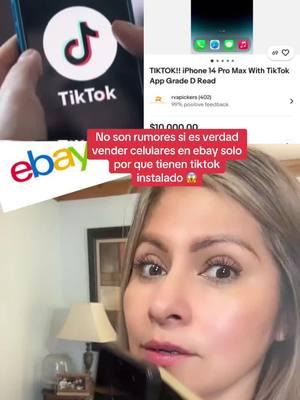 No son rumores en verdad ahi gente que en eBay estan vendiendo celulares con tiktok instalado #ebayfinds #tiktokusa #nosonrumores #celulares #redessociales 