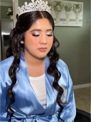 J U L I E 🩵 My Gorgeous Quinceañera!! Makeup by me #quinceañeramakeup #arizonamakeupartist #phoenixmakeupartist #travelingmua @Monika Sanchez Beauty 