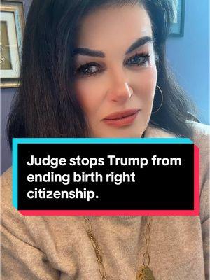 Breaking immigration news a judge in the state of Washington has just issued a national injunction preventing Trump from ending birthright citizenship #BirthrightCitizenship #Trump #USCitizenship #CitizenSippOfChildren #ImmigrantRights #OnDocumented #FYP##BreakingImmigrationNews #ImmigrationNews #USPassport #Passport #PassportForChildren