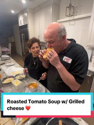 A great way to keep warm #roastedtomatosoup ! #simple to make and #delicious! Full recipe is up on our yt channel! Link is in our bio❤️ #babydoll #soup #famiglia #mylove #fyp #bekind #yummy 