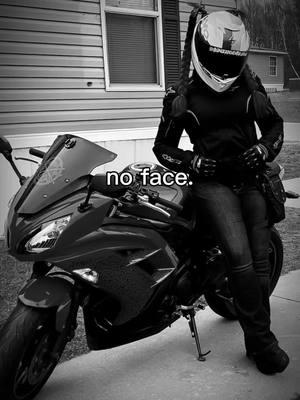 No face trend. Full send in 2025🫣✌🏻🖤#clutchriderzgroup #shadowgingerninja #kawasakininja650 #michigancheck #girlswhoride #MentalHealthAwareness #ginger #fypシ゚viral #fyp #michigangirl #motorcycle #badass #biketok #CapCut 