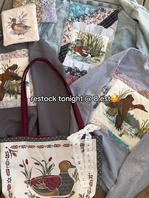 I dug up some more sweatshirts I had on hand, so here’s what will be available til I get more in next week!🦆  Everything goes live at 8 pm est on my site! 🥰  #vintageaesthetic #grandmacore #vintagefinds #stayathomemom #sewingtiktok #vintagefabric 