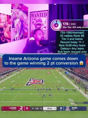 Insane Arizona game comes down to the game winning 2 pt conversion?!?  #TikTokLIVE #LIVEhighlights #LIVE #cfb #collegefootball25 #underdogncaaslideshow #tiktokhighlights #streaming #ncaa25 #cfb25 #football #underdogncaa #NCAAHighlights #assassinkc28 #creatorsearchinsights 