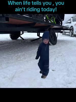 This was a terrible day 🤣. Broken axles are never fun! #fypシ #axle#snowmobile #trailer #nofun #fail #cop 