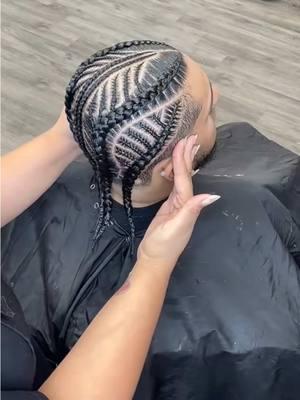 Full head freestyle braids #braids #menbraids #trenzas #fyp #hair #freestylebraids #fypシ 