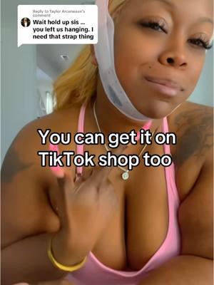 Replying to @Taylor Arceneaux its on TikTok shop top #facelifting #faceliftstrap #chin #chinstrap 