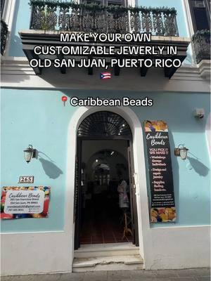 making customizable jewelry at Caribbean Beads in Old San Juan, Puerto Rico is a MUST 🙏🏼🇵🇷 such a unique and special experience! #puertorico #oldsanjuan #thingstodoinpuertorico #oldsanjuanpuertorico #puertoricotravel #caribbeanbeads 