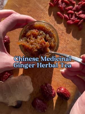 Our traditional ginger tea paste is our oldest and best known product, and we just made a new batch! Made in small-batches over 72-hours, it uses fresh ginger, jujube, goji berry, and black sugar. / This is an immunity boosting, inflammation reducing, digestion boosting, and anti-aging tonic beloved in Chinese medicine. It is a nourishing drink for everyday consumption, with fat burning, pain reducing, and anti-nausea benefits.  / Why does Chinese medicine rarely recommend consuming ginger by itself, and so often pairs ginger specifically with jujube? / Ginger Tea with Jujube traces its roots to Guizhi Tang, the “first formula under heaven” and a creation of Yi Yin, a Shang Dynasty (1600-1000 BC) Prime Minister and culinary master who thought deeply about the need to balance herbs. / Ginger and jujube are two herbs often paired together because of their ability to create a perfect balance. Ginger strengthens circulation and is warming (a 2017 study by Yang, et al showed consuming ginger created a slight rise in temperature of 2.4 degrees F at the Zhiyang acupoint). However, a rise in body temperature can affect electrolyte imbalances, so jujube, a superfood fruit rich in electrolytes, is added to balance the effects of ginger. / Jujube is an antioxidant rich superfood with anti-aging and anti-anxiety effects. However, too much jujube can cause some stomach discomfort, but by adding ginger, these side-effects are completely mitigated. Ginger and jujube are both mutually enhancing and mutually balancing, resulting in a holistically balanced formula which is much greater than the sum of its parts. / We also use medicinal black sugar in our recipe. Unlike white or brown sugar, black sugar is unrefined: it is sugar made by slow-cooking sugarcane juice. It also has a powdery texture, with a deep, complex flavor. Black sugar retains trace minerals including potassium, iron, and calcium, and studies show black sugar has a strong antioxidant profile and an inhibitory effect on blood glucose levels. Black sugar is grouped as a “warming” food in Chinese medicine and is widely used therapeutically. . . #chinesemedicine #ginger #holistichealth #chinesedrink #rednote #xiaohongshu #gingertea #chineserecipes 