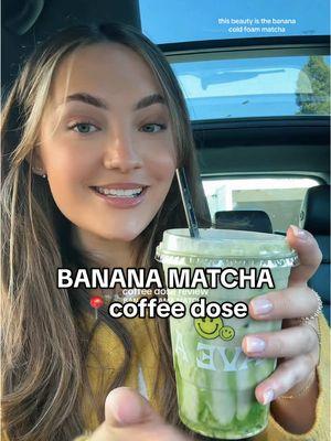 the banana matcha from @coffeedosecafe was sooo good 🙂‍↕️ it’s like banana bread and matcha had a baby 🍌🍵🫶🏼✨ #coffeedose #occoffee #ocmatcha #bananamatcha #orangecounty #fyp 