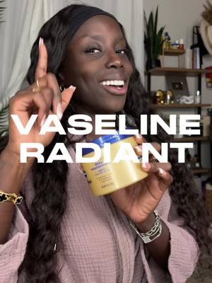 nothing the @Vaseline Brand Radiant X Deep Nourishing Body Cream cannot fix! dry?? girl I do not know her!!! and the tea… you can get her on @Amazon!! #vaselinepartner #skincare​