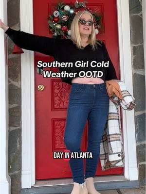 My OOTD for the day in Atlanta. Found some great pieces from great brands without spending a fortune! #ootdinspiration #OOTD #coldweatherootd @Good American @Old Navy Official @Fgeorin @athlefitshoes @Warby Parker #congwangtrading 