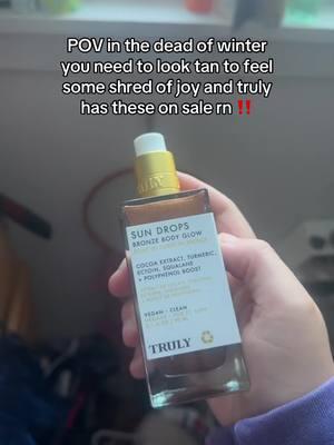 being tan is good for my mental health #trulybeauty #trulyglowingselfielove #sundrops #bronzebodyoil #tanskin #TikTokShop #tiktokshopspringsale #tiktokshopdeals 