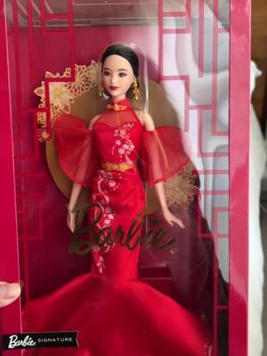 Lunar New Year Barbie Doll is here! I’m so happy! The question is, should  open her!?! #lunarnewyear #chinesenewyear #barbiedoll #qipao 