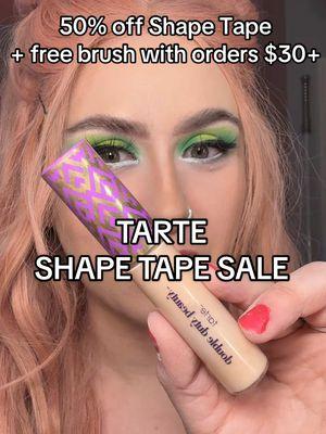 50% off AND a free brush on orders over $30+ so get 2 for the price of 1 and the $25 bear paw brush for free + usually $32 each but only $16 today!! Limited time so RUN!! * @tarte cosmetics  #tarte #tarteshapetape #shapetapeweek #tarteshapetapeweek #beautydeals #shapetaperadiant #Shapetapeconcealer #concealer #concealerhack #tiktokmademebuyit #affordablemakeup #affordableconcealer #tiktokmademebuyit #ttsbeautybesties #tiktokshopjumpstart 