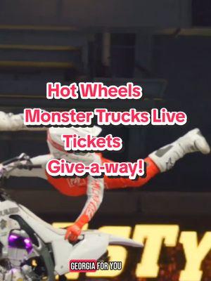 IT'S A GIVEAWAY! 🥳🙌 I'm giving away tickets to a family of Four who would like to go to the Hotwheels Monster Trucks Live - Glow n Fire show in Atlanta, Georgia on February 1st.  Here's how to enter: 1. Like this post 2. Tag a friend 3. Follow me on TikTok  I will be picking a winner on Wednesday, January 29th. #thingstodoinatlanta #thingstodoinbirminghamal #birminghamalabama #dekalbcounty #kidfriendly #familyfun #atlantageorgia  #hotwheels #monstertrucks 