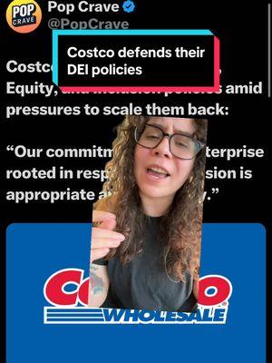 Costco defends their DEI policies #dei #diversityandinclusion #diversityequityandinclusion #costco #costcotiktok @Costco Wholesale 